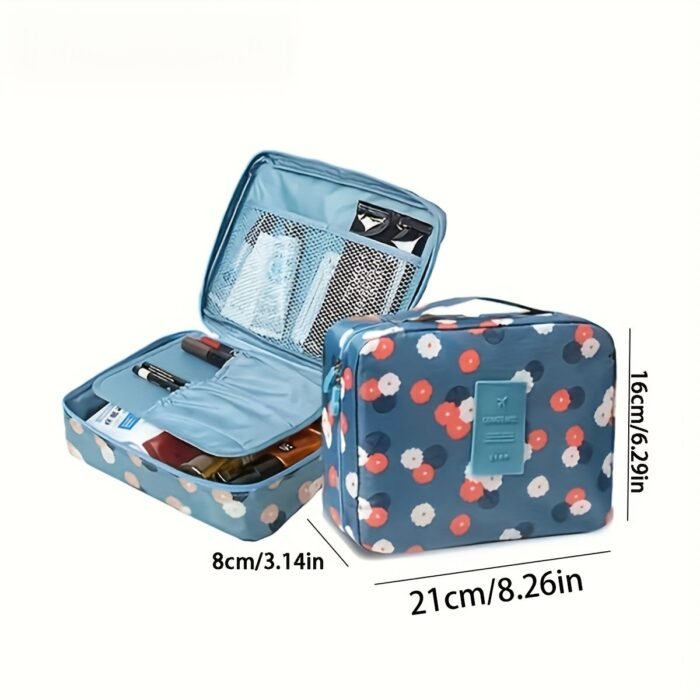 Large Capacity Travel Makeup Bag - Storage Bag, Multi Compartment Storage Bag For Cosmetics And Toiletries - Ideal Choice For Vacation And Daily Use - Image 5
