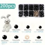 1000Pcs/200Pcs/100Pcs Colorful Safe Eyes And Noses Crochet, Black Plastic Safety Eye, Pad Circle, Plush Animal Handmade Doll Eyes, Diy Accessories, Amigurumi'S Safety Eye, Various Sizes - Image 10