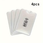 Rfid Anti-Demagnetization Id Card And Bank Card Holder, Anti-Scanning And Anti-Slip Aluminum Foil Card Holder, Nfc Shielding Card Holder, Desk & Drawer Organizer For Home Storage - Image 3
