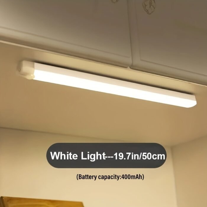 1Pc Wireless Led Motion Sensor Light Strip - Rechargeable Magnetic Night Light For Rvs, Kitchens, Wardrobes & Hallways, Usb-Powered, Energy-Efficient, Easy Installation, Low Voltage, 400Mah Battery, Polymer Material, Rechargeable Motion Sensor Light Rv Interior Lighting - Image 11