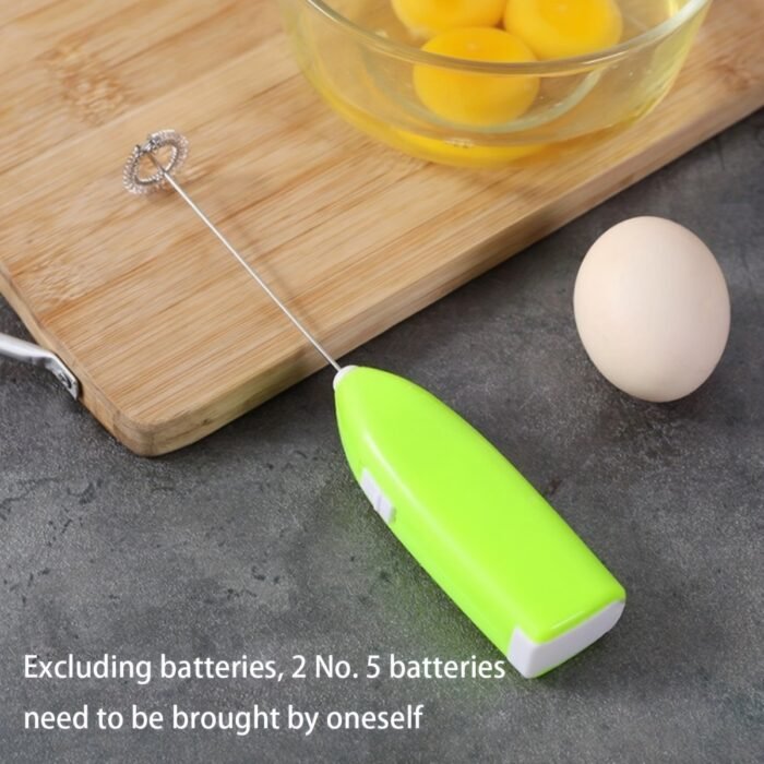 1Pc Stainless Steel Electric Milk Frother & Drink Mixer - Ultra-Fast Handheld Blender For Coffee, Lattes, Cappuccino, Matcha, Hot Chocolate & Creamer | 304 Stainless Steel, Battery-Powered, 36V, Coffee Blender - Image 3