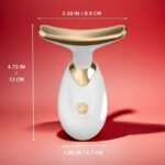 1-Pack Neck & Face Massager For Women & Girls - Ergonomic Design, 3-Speed Adjustable, Portable Handheld Device With Golden Accents, Ideal Gift For Self-Care & Relaxation, Beauty Tool, Sleek Beauty Tool, Durable Construction - Image 2