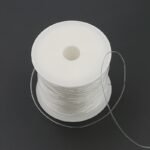 60.35 Meter Clear Monofilament Fishing Line - Strong Invisible Nylon Rope For Hanging Balloons, Crafts, Decorations & Beaded Sewing - Non-Elastic Durable Thread For Garlands, Pictures, Diy Projects, Rope For Crafts, Craft Supplies, Smooth Finish, Smooth Texture, Craft Enthusiasts
