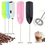 1Pc Stainless Steel Electric Milk Frother & Drink Mixer - Ultra-Fast Handheld Blender For Coffee, Lattes, Cappuccino, Matcha, Hot Chocolate & Creamer | 304 Stainless Steel, Battery-Powered, 36V, Coffee Blender