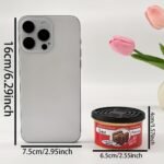 1Pc Car Air Freshener Jar, Jasmine/ Strawberry/ Bubble Gum/ Vanilla Cherry Aroma Diffuser, Car Interior Accessories - Image 4