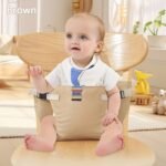 1Pc Children'S Dining Safety Belt For High Chairs, Foldable And Adjustable Buckle Design, Protective Gear For Babies Aged 0-3 Years During Travel, Outings, And Family Meals - Image 6