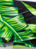 Leaf Print Spaghetti Strap Bikini Top, Fashionable & Comfy Swimming Top For Women - Image 6