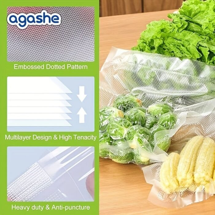 1 Roll Heavy Duty Vacuum Sealer Bags For Food Preservation, Vacuum Packaging Rolls Bags For Food Saver,, Puncture Prevention, Commercial Grade, Food Vac Bags For Storage, Meal Prep, Storage Bags For Steak, And Sous Vide For Kitchen. - Image 8