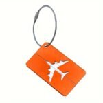 1Pc Aluminium Alloy Luggage Tags Baggage Name Tags Portable Suitcase Address Label Holder With Steel Ring Travel Trunk Accessories - Image 5
