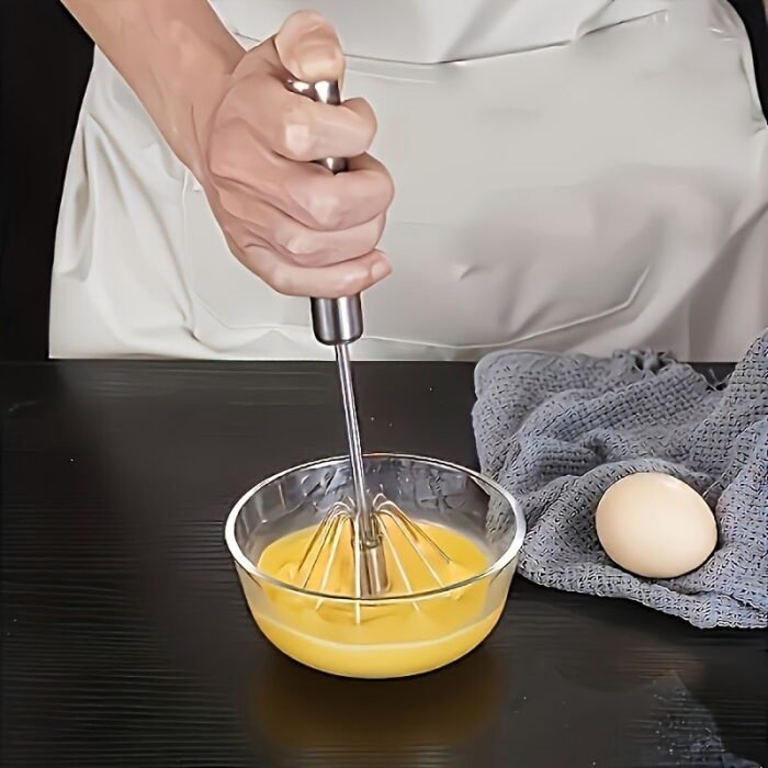 1Pc Wireless Handheld Mixer - 4-Speed Metal Egg Beater, Suitable For Baking And Cooking, Portable Cream, Flour, And Egg Warming Tools, Essential Kitchen Gadget, Ergonomic Handle, Compact And Sturdy Design, Ideal For Students And Outdoor Camping - Image 8