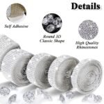 1 Roll Self-Adhesive Rhinestone Striped Sparkling Ribbon Sticker, Craft Jewelry Tape Roll, Used For Diy Arts And Crafts, Wedding Parties, Car Phone Glass Decoration - Image 13