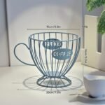 1Pc Nordic Style Coffee Capsule Rack Light Luxury Home Snack Candy Storage Rack Coffee Shop Bar Display Rack - Image 8
