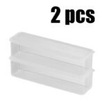 2/6Pcs Long Pp Plastic Vegetable Storage Containers - Durable Airtight Kitchen Organizer For Cilantro, Green Onions, Mint & More - Refrigerator Replacement Bins, Appliance-Friendly Food Savers - Image 3