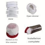 10/30/50 Pack Disposable Vacuum Filter Bags - Elastic Non-Woven Polyester Mesh Covers With Stretch Fit For Home Vacuum Cleaners, Traps Dust & Pet Hair, Improves Suction Efficiency - Image 10