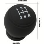 1Pc Silicone Gear Shift Knob Cover - Non-Slip, Dustproof, High-Quality Latex Material, Fit For Most Vehicles, Black With White Stitching & Numbered Gears (1-5 R), Car Interior Accessories, Gear Shift Accessories, Sleek Car Accessory, Practical Design - Image 9