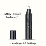 1Pc Nose Hair Trimmer, Professional Painless Nose And Ear Hair Trimmer For Women Men, Stainless Steel Head Nose Hair Remover, Mute Efficient Battery-Operated Easy Cleansing, Father'S Day Gift - Image 3