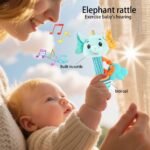1Pc Cekcek Youngsters Handheld Stick Plush Doll Toy, Polyester Fiber, Interactive Puzzle Bed Bell, Fun Ringing Bell For Youngsters, Ideal Birthday/Christmas/New Year/Thanksgiving Gift - Image 6
