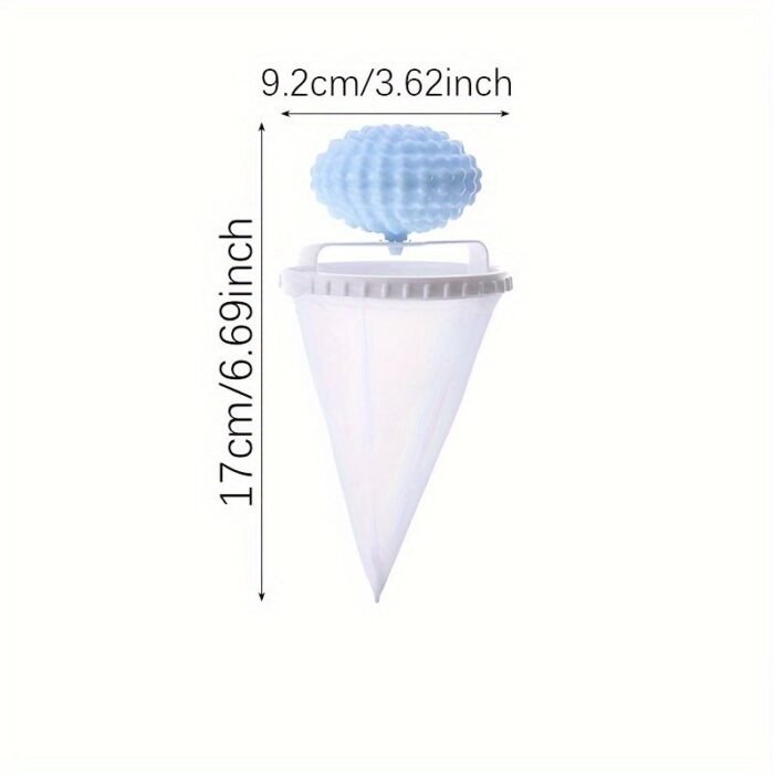 1Pc Multi-Purpose Laundry Ball - Hair & Lint Catcher For Washing Machines, Polyester Fiber - Image 2