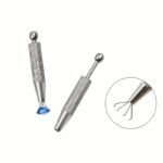 Precision 4-Prong Jewelry Tweezers - Gem & Diamond Holder, Ideal For Beads & Small Parts, Ergonomic Metal/Aluminum Craft Tool, Jewelry Making Tools - Image 8