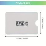 Rfid Anti-Demagnetization Id Card And Bank Card Holder, Anti-Scanning And Anti-Slip Aluminum Foil Card Holder, Nfc Shielding Card Holder, Desk & Drawer Organizer For Home Storage - Image 5