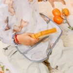 1Pc Long Sleeve Feeding Bibs For 0-3 Years Old - Washable Polyester Burp Cloth With Vibrant Orange & White Pattern, Easy Hook & Loop Closure, Perfect For Messy Meals, Mess-Free Eating | Playful Design | Durable Fabric, Bibs For Little Ones - Image 17