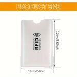 6-Pack Rfid Blocking Card Sleeves, Aluminum Foil Nfc Protection For Credit, Id, Bank Cards, Passport, No Electricity Needed, Desk & Drawer Organizers, Desk & Drawer Organizer For Home Storage - Image 4