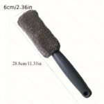 Durable Build Portable Car Wash Brush With Ergonomic Handle ? Lightweight Polyester Rim Cleaning Tool For Efficient Auto Detailing, Wheel Care Accessory, Car Wash Equipmen - Image 2