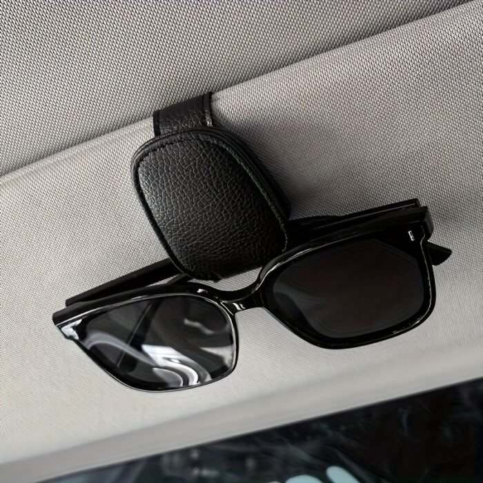1Pc Car Sun Visor Glasses Holder, Pvc Material, Vehicle Eyewear Clip, Auto Interior Accessory, Storage Organizer For Glasses - Image 10