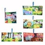 1Pc Baby Cloth Book - Non-Tearable Soft Fabric, Ocean Animal & Multi-Theme Educational Toy With Interactive Learning Buttons, Infant Cognitive Development Book For Toddlers 0-3 Years (Pink/Green/Blue/Yellow), Baby Book, Sensory Stimulation, Vibrant Illustrations, Childsafe Material, Young Children - Image 23