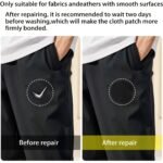 1Pc Of Black Self-Adhesive Clothing Repair Patch, Suitable For Down Jacket And Clothing Repair. - Image 4