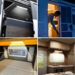 1Pc Magnetic Motion Sensor Led Light For Cabinets & Rvs - Usb Rechargeable, 10.01Cm To 50.01Cm Adjustable Range, White & Warm Light, No-Drill Installation, Ideal For Kitchen, Wardrobe, Bedroom, And Corridor Lighting, Cabinet Lighting | Sleek Led Light | Usb Rechargeable Light Rv Interior Lighting - Image 6