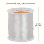 0.5-1Mm Transparent Elastic String - 100M/3937In Stretchable Jewelry Cord For Diy Bracelets, Necklaces, Beading Crafts - Durable Clear Elastic Thread For Handmade Accessories, String For Bracelet Making, Craft Supplies, Glossy Finish, Smooth Texture - Image 5
