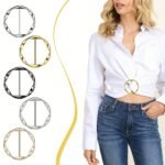 5Pcs Versatile Metal Scarf & T-Shirt Clips - Easy Knotting And Waist Cinching Accessories For Sewing And Knitting - Image 7