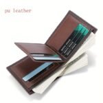 1Pc Men'S New Fashion Wallet, Large Capacity Coin Purse, Multi Card Slot Card Case With Zipper Coin Pocket Money Clip - Image 4
