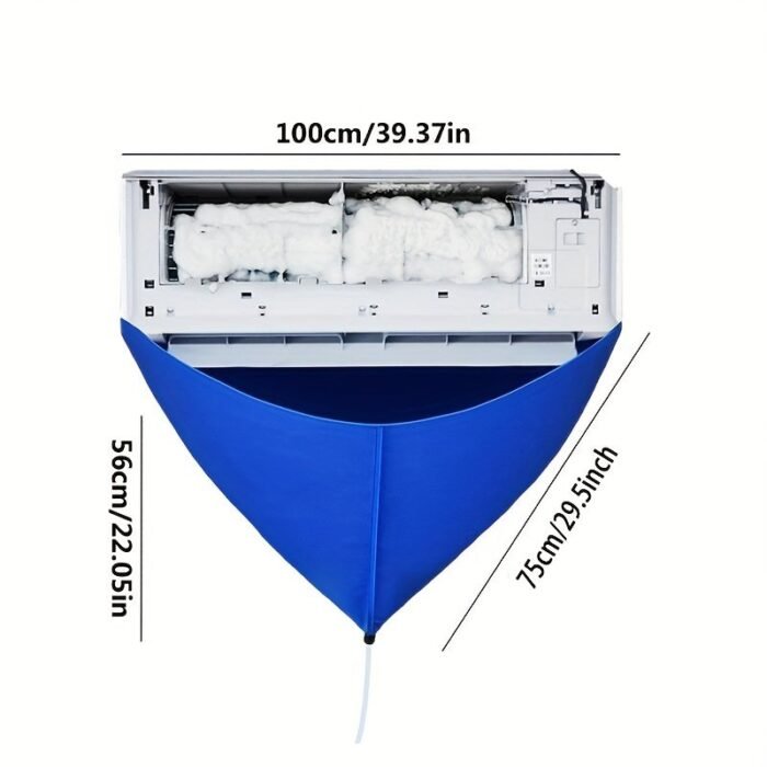 Split Air Conditioning Service Bag With Water Pipe Split Air Conditioning Cleaning Cover Split Air Conditioning Unit Cleaning Bag - Image 2