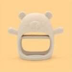 1Pc Cute Bear-Shaped Silicone Teether For Youngsters - Food-Grade, Durable, Non-Drop Teething Toy In Mixed Colors | Ideal Thanksgiving & Christmas Gift For Youngsters, Safe Youngsters Accessory|Playful Youngsters Toy|Durable Teether, Youngsters Teething Toys - Image 3
