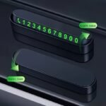 Car Dashboard Ornament Durable Abs Temporary Parking Phone Number Display Frame - Heat Insulated & Sun Protected, Easy-To-Move Design For Car Owners - Image 12