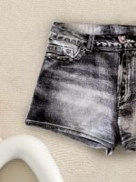 Easter Single Imitation Denim Print High-Waisted Women'S Swim Shorts P0234 - Image 10