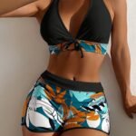 New European And American Bikini Holiday Split Beach Bikini