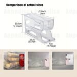 3-Tier Egg Storage Rack For Refrigerator & Kitchen Countertop - Sliding & Rolling Dispenser With Automatic Egg Pickup, Food-Safe Plastic, Space-Saving Design For Freshness Preservation, Egg Organizer For Refrigerator, Compact Layout, Durable Plastic, Meal Preppers, Modern Kitchenware, Hygienic Material, Home Cooks - Image 4