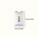 10/20Pcs Rfid Blocking Card Sleeves - Anti-Theft, Nfc Shielded Aluminum Foil Wallets For Id & Credit Cards - Image 2