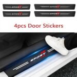 1-Pack / 4-Packs Car Door Sill Protectors, Waterproof Pvc Leather Door Welcome Mats, Anti-Scratch & Anti-Collision Strips For All Vehicle Models - Image 4