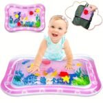 Infinno Inflatable Tummy Time Mat - Premium Water Play Mat For Youngsters & Toddlers, Pink, 3-24 Months, Strengthen Muscles, Portable With Durable Pe Material, Perfect For Sensory Development & Playtime, Sensory Play Mat|Playful Design|Pe Material Mat