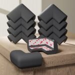 12Pcs Soft Corner Protectors For Youngsters Safety - Pre-Taped Rubber Edge Guards With Adhesive Strips, Furniture Bumpers For Fireplace, Table, Stairs, Cabinet (Gray), Youngsters Corner Protection - Image 14