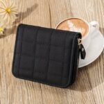 1 Pc Mini Minimalist Short Wallet, Solid Color Zipper Around Coin Purse, Versatile Credit Card Holder - Image 13