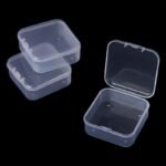 1/6Pcs Transparent Plastic Square Box, Storage Case With Cover, Small Beads Storage Container, Mini Storage Organizer For Diy Crafts Jewelry Small Items, Portable Storage Organizer, Makeup Organizer - Image 2