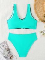 New Sexy Fresh Two-Piece Split Bikini Set, Fashionable Y Beachwear Swimwear - Image 9