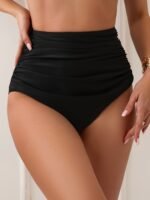 Easter Single Swimming Trunks For Women Black Slimming Hot Spring Ladies Bottoms - Image 3