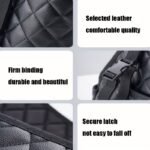 Large Capacity Car Seat Back Organizer - Durable Faux Leather Storage Mesh Bag With Hanging Mount, Lightweight Auto Interior Accessory Organizer - Image 11