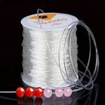 100.0 Meter, Diy Beading Stretch Cords, Strong Elastic Jewelry Making Rope, Plastic Material, Bouncy Fit Type, For Necklaces, Bracelets, And Accessories, Premium Quality, Durable, Easy To Use Jewelry String Thread
